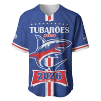 Custom Cape Verde 2026 Football Baseball Jersey Blue Sharks WC Debut - Wonder Print Shop