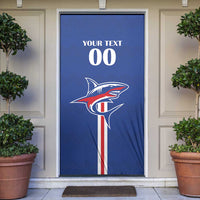 Custom Cape Verde 2026 Football Door Cover Blue Sharks WC Debut - Wonder Print Shop