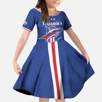 Custom Cape Verde 2026 Football Family Matching Mermaid Dress and Hawaiian Shirt Blue Sharks WC Debut - Wonder Print Shop