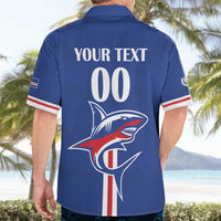 Custom Cape Verde 2026 Football Hawaiian Shirt Blue Sharks WC Debut - Wonder Print Shop