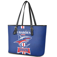 Cape Verde 2026 Football Leather Tote Bag Blue Sharks WC Debut - Wonder Print Shop