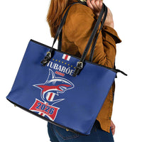 Cape Verde 2026 Football Leather Tote Bag Blue Sharks WC Debut - Wonder Print Shop