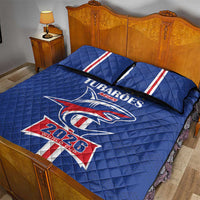 Cape Verde 2026 Football Quilt Bed Set Blue Sharks WC Debut - Wonder Print Shop