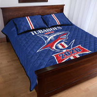 Cape Verde 2026 Football Quilt Bed Set Blue Sharks WC Debut - Wonder Print Shop