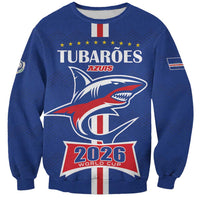 Custom Cape Verde 2026 Football Sweatshirt Blue Sharks WC Debut - Wonder Print Shop