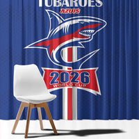 Cape Verde 2026 Football Window Curtain Blue Sharks WC Debut - Wonder Print Shop