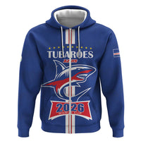Custom Cape Verde 2026 Football Zip Hoodie Blue Sharks WC Debut - Wonder Print Shop