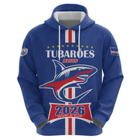 Custom Cape Verde 2026 Football Zip Hoodie Blue Sharks WC Debut - Wonder Print Shop