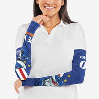 Custom Cape Verde Football Arm Sleeves Tubaroes Azuis Make History - Wonder Print Shop