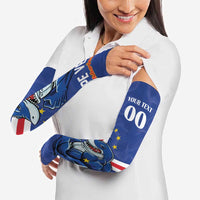 Custom Cape Verde Football Arm Sleeves Tubaroes Azuis Make History - Wonder Print Shop