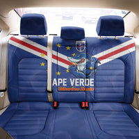 Cape Verde Football Back Car Seat Cover Tubaroes Azuis Make History - Wonder Print Shop