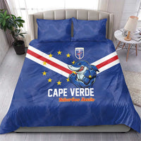 Cape Verde Football Bedding Set Tubaroes Azuis Make History - Wonder Print Shop