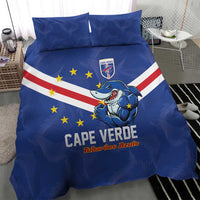 Cape Verde Football Bedding Set Tubaroes Azuis Make History - Wonder Print Shop