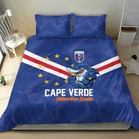 Cape Verde Football Bedding Set Tubaroes Azuis Make History - Wonder Print Shop