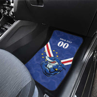Custom Cape Verde Football Car Mats Tubaroes Azuis Make History - Wonder Print Shop