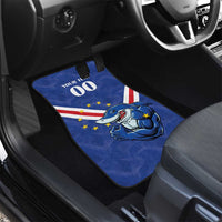Custom Cape Verde Football Car Mats Tubaroes Azuis Make History - Wonder Print Shop