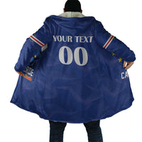 Custom Cape Verde Football Cloak Tubaroes Azuis Make History - Wonder Print Shop