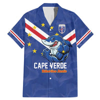 Custom Cape Verde Football Family Matching Mermaid Dress and Hawaiian Shirt Tubaroes Azuis Make History - Wonder Print Shop
