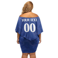 Custom Cape Verde Football Family Matching Off Shoulder Short Dress and Hawaiian Shirt Tubaroes Azuis Make History - Wonder Print Shop