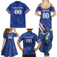 Custom Cape Verde Football Family Matching Summer Maxi Dress and Hawaiian Shirt Tubaroes Azuis Make History - Wonder Print Shop