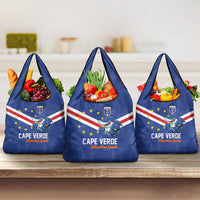 Cape Verde Football Grocery Bag Tubaroes Azuis Make History - Wonder Print Shop