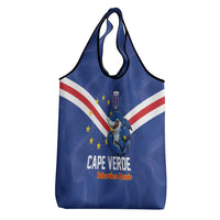 Cape Verde Football Grocery Bag Tubaroes Azuis Make History - Wonder Print Shop