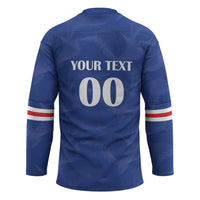 Custom Cape Verde Football Hockey Jersey Tubaroes Azuis Make History - Wonder Print Shop
