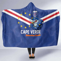 Cape Verde Football Hooded Blanket Tubaroes Azuis Make History - Wonder Print Shop