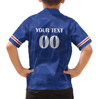 Custom Cape Verde Football Kid Hawaiian Shirt Tubaroes Azuis Make History - Wonder Print Shop