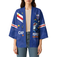 Custom Cape Verde Football Kimono Tubaroes Azuis Make History - Wonder Print Shop