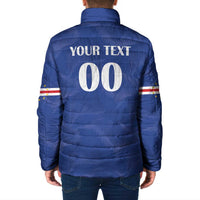 Custom Cape Verde Football Padded Jacket Tubaroes Azuis Make History - Wonder Print Shop