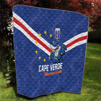 Cape Verde Football Quilt Tubaroes Azuis Make History - Wonder Print Shop