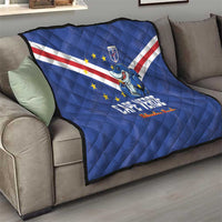 Cape Verde Football Quilt Tubaroes Azuis Make History - Wonder Print Shop