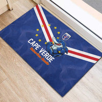 Cape Verde Football Rubber Doormat Tubaroes Azuis Make History - Wonder Print Shop