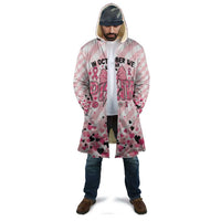 Personalized In October We Wear Pink Cloak Pink Pretty Bow Pastel Gingham - Wonder Print Shop