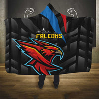 Antigua and Barbuda Cricket Hooded Blanket Falcons Flying High