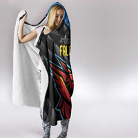 Antigua and Barbuda Cricket Hooded Blanket Falcons Flying High