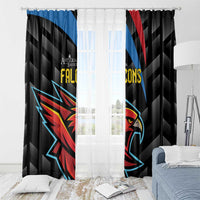 Antigua and Barbuda Cricket Window Curtain Falcons Flying High - Wonder Print Shop