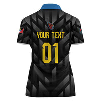 Custom Antigua and Barbuda Cricket Women Polo Shirt Falcons Flying High - Wonder Print Shop