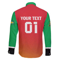 Custom Guyana Cricket Amazon Warriors Family Matching Short Sleeve Bodycon Dress and Hawaiian Shirt All The Way Champions - Wonder Print Shop