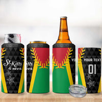 Custom Saint Kitts and Nevis Cricket Patriots 4 in 1 Can Cooler Tumbler St Kitts Nevis in Our Blood - Wonder Print Shop
