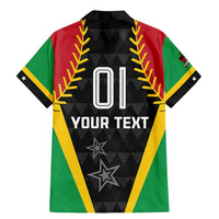 Custom Saint Kitts and Nevis Cricket Patriots Family Matching Mermaid Dress and Hawaiian Shirt St Kitts Nevis in Our Blood - Wonder Print Shop