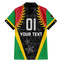 Custom Saint Kitts and Nevis Cricket Patriots Family Matching Off Shoulder Maxi Dress and Hawaiian Shirt St Kitts Nevis in Our Blood - Wonder Print Shop