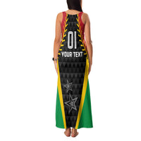Custom Saint Kitts and Nevis Cricket Patriots Family Matching Tank Maxi Dress and Hawaiian Shirt St Kitts Nevis in Our Blood - Wonder Print Shop