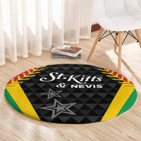 Saint Kitts and Nevis Cricket Patriots Round Carpet St Kitts Nevis in Our Blood