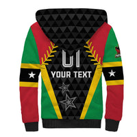 Custom Saint Kitts and Nevis Cricket Patriots Sherpa Hoodie St Kitts Nevis in Our Blood - Wonder Print Shop