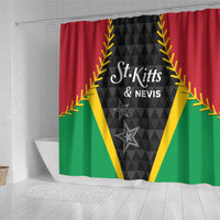 Saint Kitts and Nevis Cricket Patriots Shower Curtain St Kitts Nevis in Our Blood