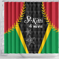 Saint Kitts and Nevis Cricket Patriots Shower Curtain St Kitts Nevis in Our Blood