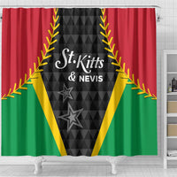 Saint Kitts and Nevis Cricket Patriots Shower Curtain St Kitts Nevis in Our Blood