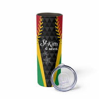 Custom Saint Kitts and Nevis Cricket Patriots Skinny Tumbler St Kitts Nevis in Our Blood - Wonder Print Shop